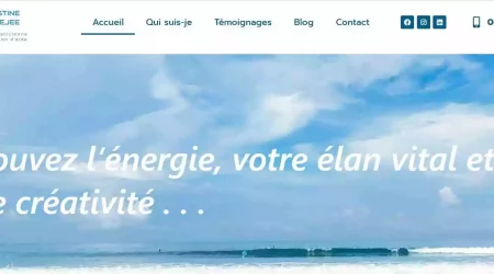 Exemple Site psychopraticienne - Christine Affejee